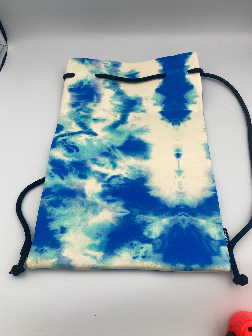triangl swimwear Blue & White Tie-Dye Drawstring Bag